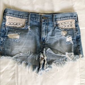 Hollister High Waisted Denim Shorts